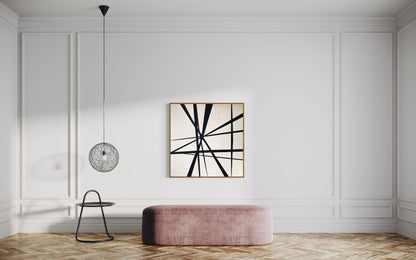 "d i l i g e n t" Abstraktes Bild - 100 x 100 cm